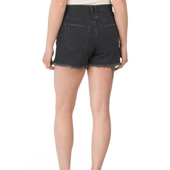 FREE PEOPLE Makai Cut Off Shorts size 26 black - Picture 3 of 9
